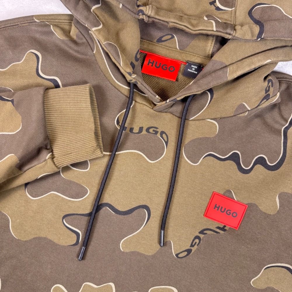 HUGO Boss Red Label Digarade All Over Print Camouflage Pullover Hoodie Mens L